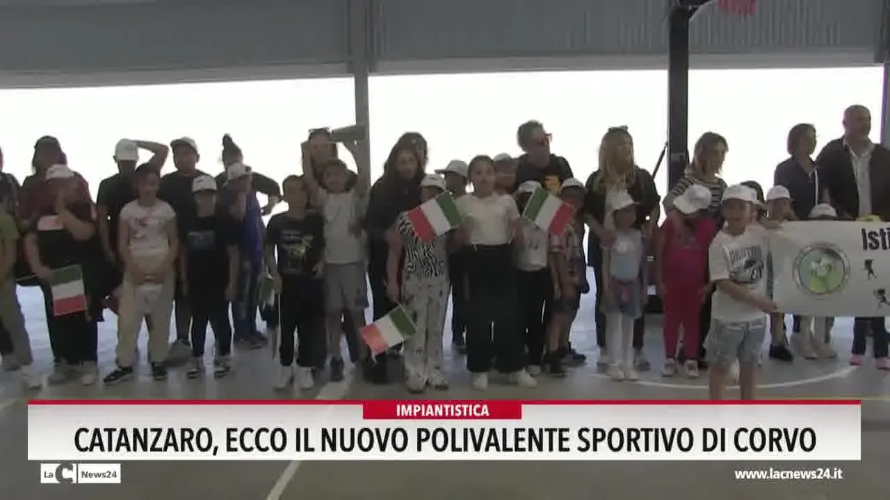 Catanzaro, ecco il nuovo Polivalente sportivo di Corvo