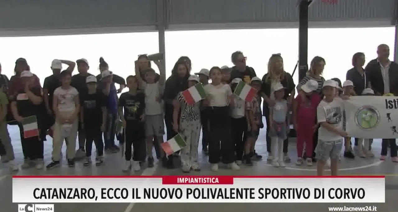 Catanzaro, ecco il nuovo Polivalente sportivo di Corvo