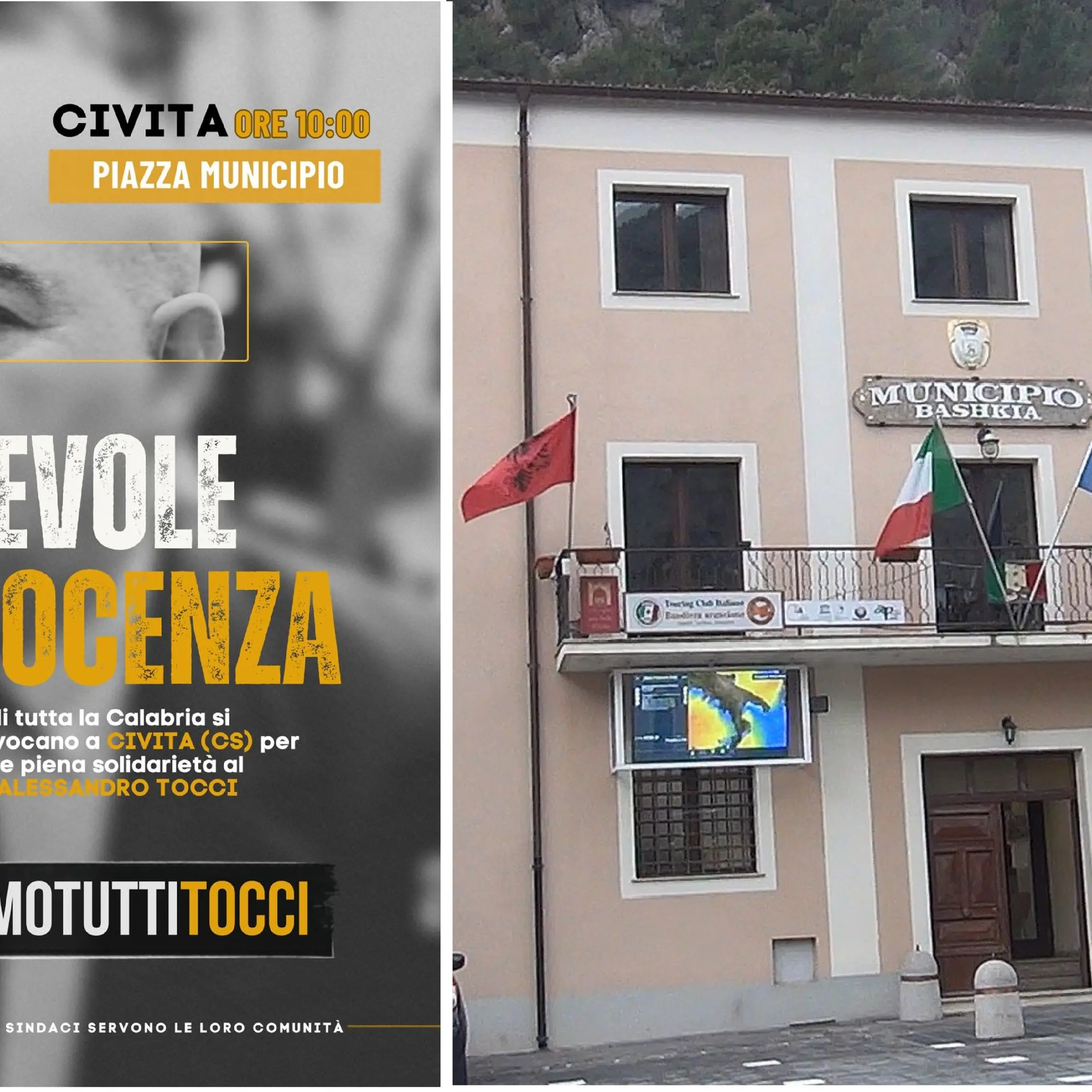 “Colpevole d'innocenza”: i sindaci della Calabria si mobilitano a Civita a sostegno di\u00A0Tocci condannato per la strage del Raganello\n