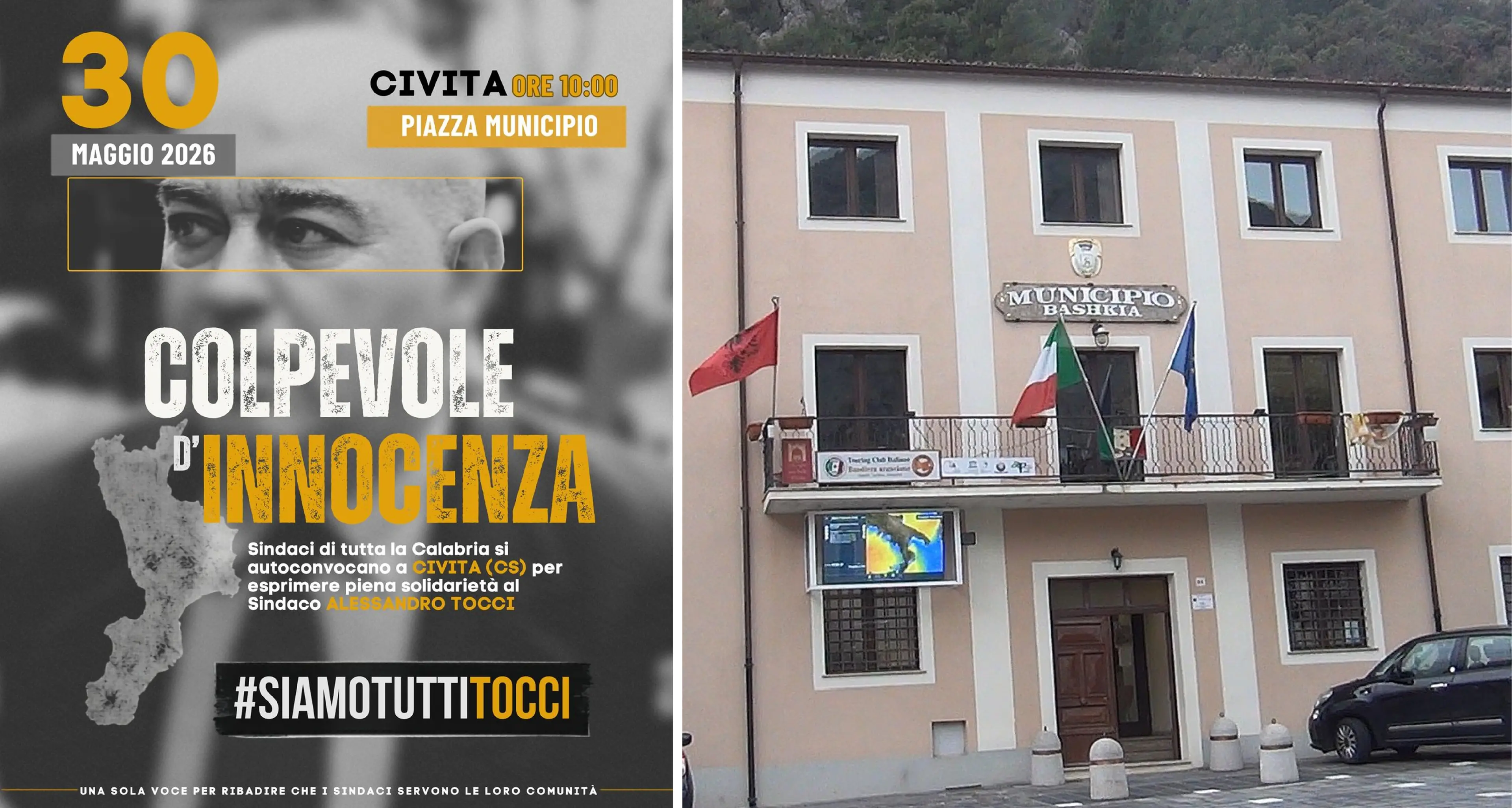 “Colpevole d'innocenza”: i sindaci della Calabria si mobilitano a Civita a sostegno di\u00A0Tocci condannato per la strage del Raganello\n