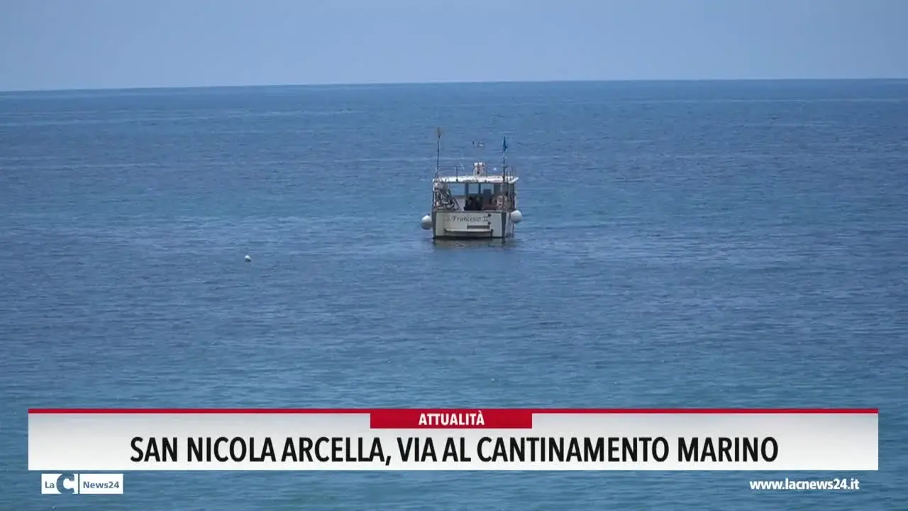 San Nicola Arcella, via al cantinamento marino
