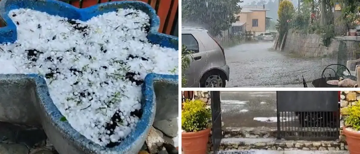 Nel Catanzarese\u00A0la pioggia mette in pausa l’assaggio d’estate: Sila “imbiancata” da una forte grandinata –\u00A0VIDEO\n