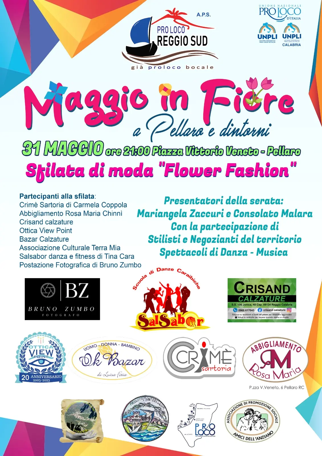 Pellaro si accende tra passerelle, musica e identità collettiva: “Flower Fashion” trasforma la piazza in un grande spettacolo di comunità\n