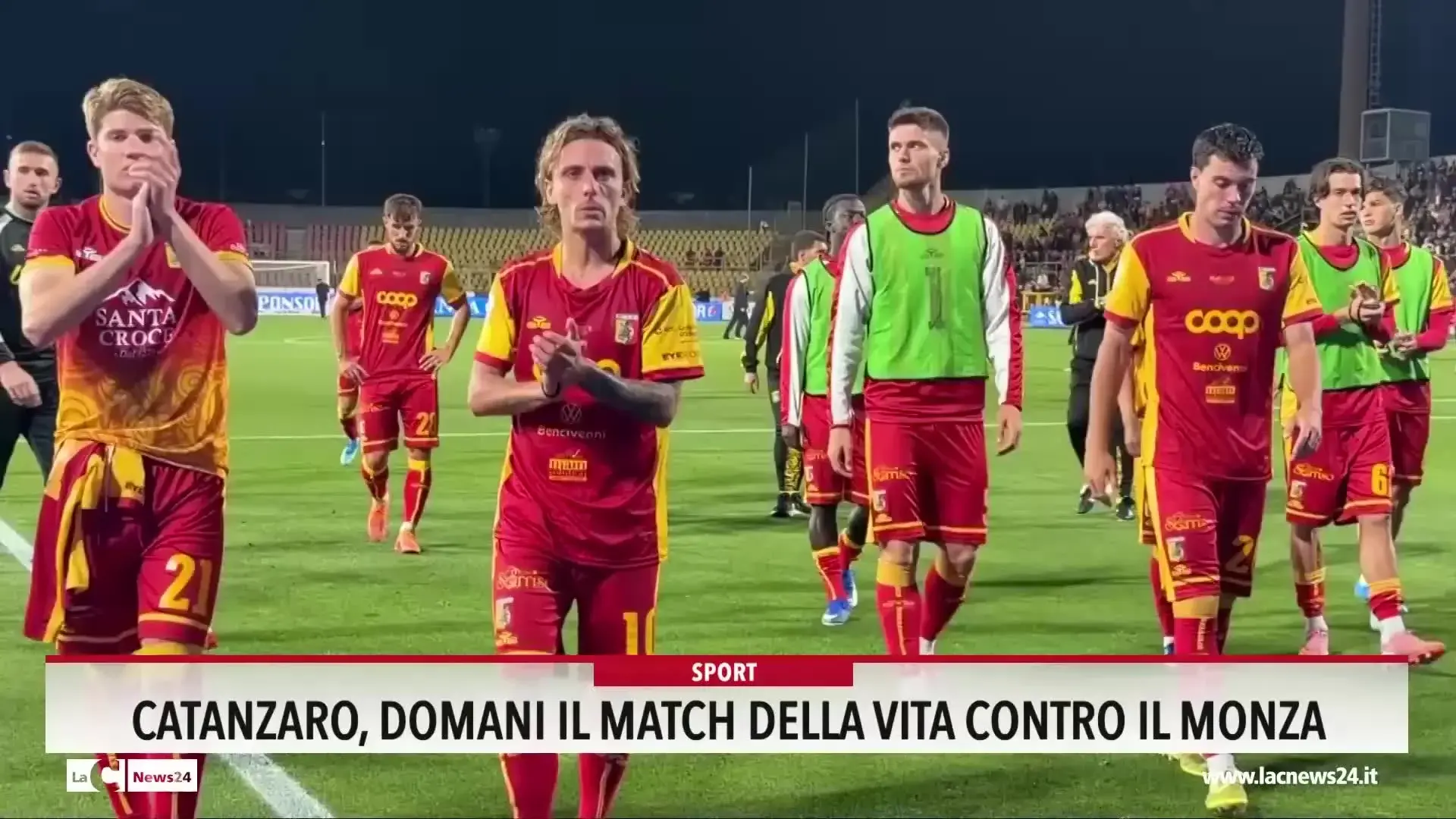 Catanzaro, domani il match della vita contro il Monza