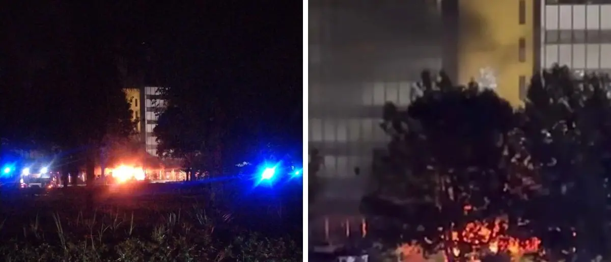 Incendio nei locali della Provincia a Vaglio Lise, vigili del fuoco sulla Statale 107\n