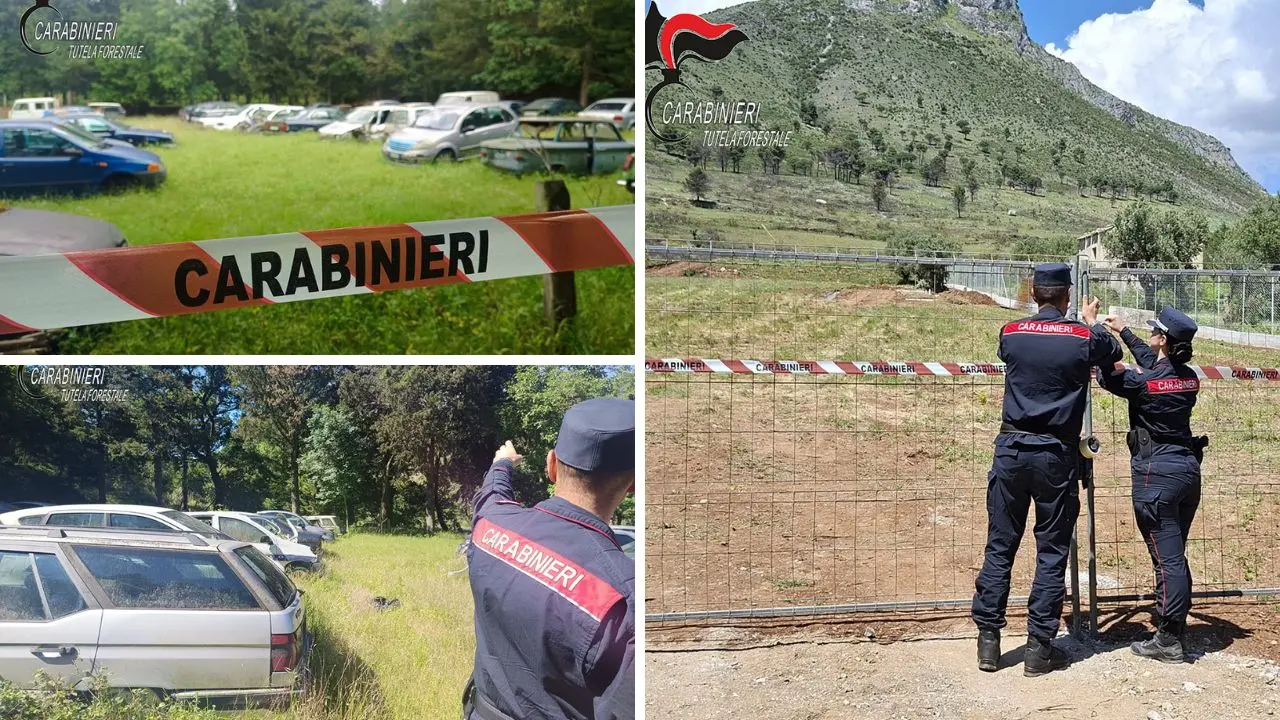 Morano Calabro, scoperto “cimitero” di auto abbandonate