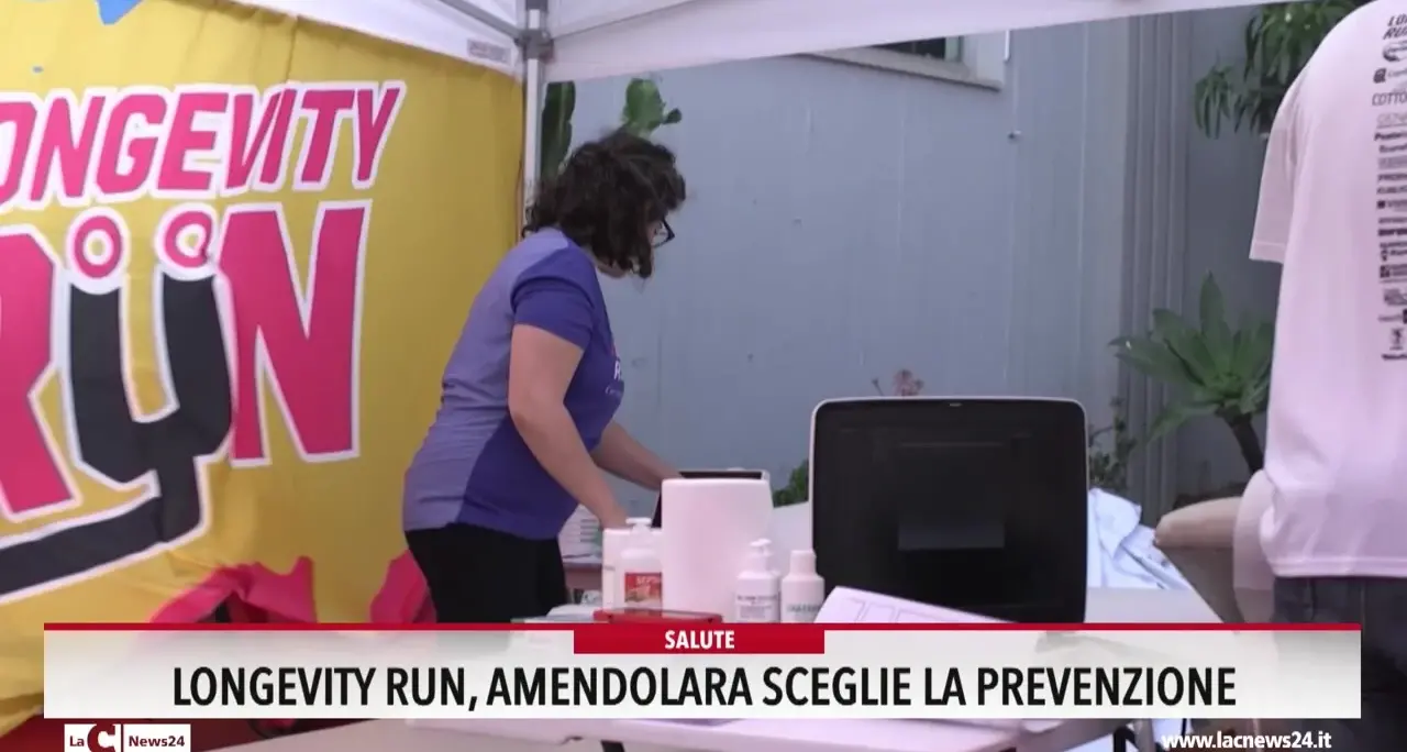 Longevity run, Amendolara sceglie la prevenzione