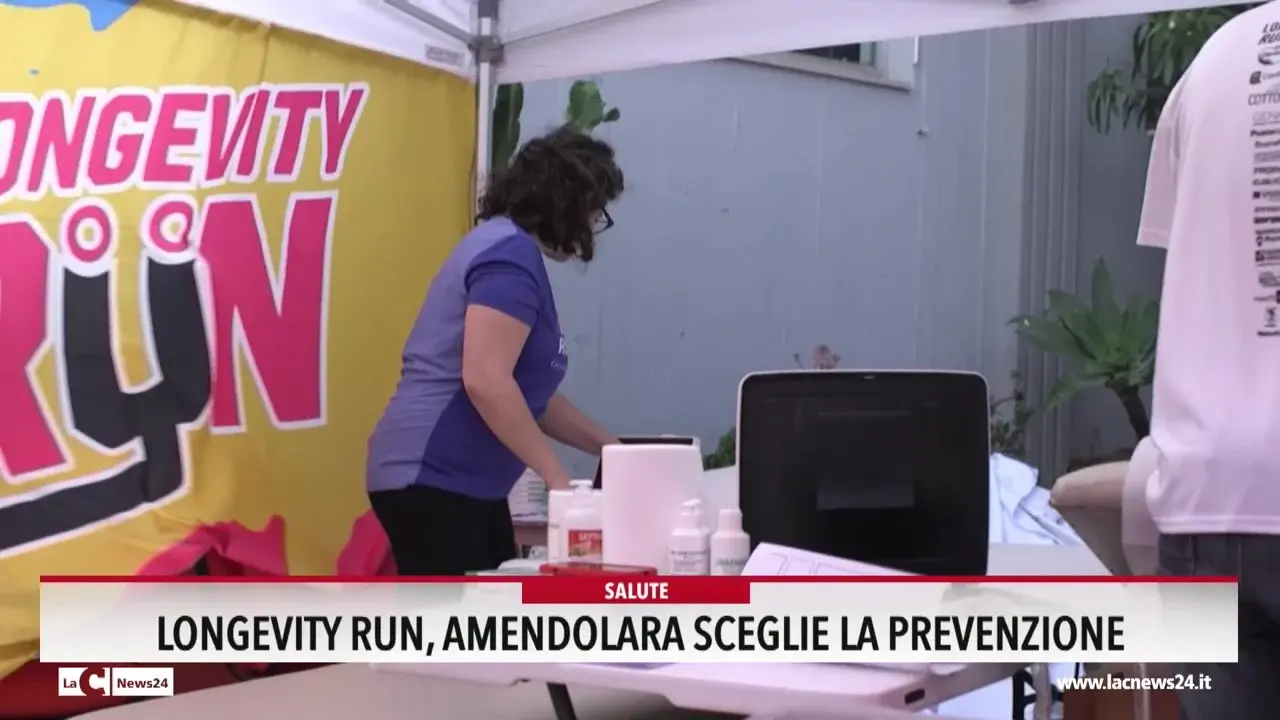 Longevity run, Amendolara sceglie la prevenzione