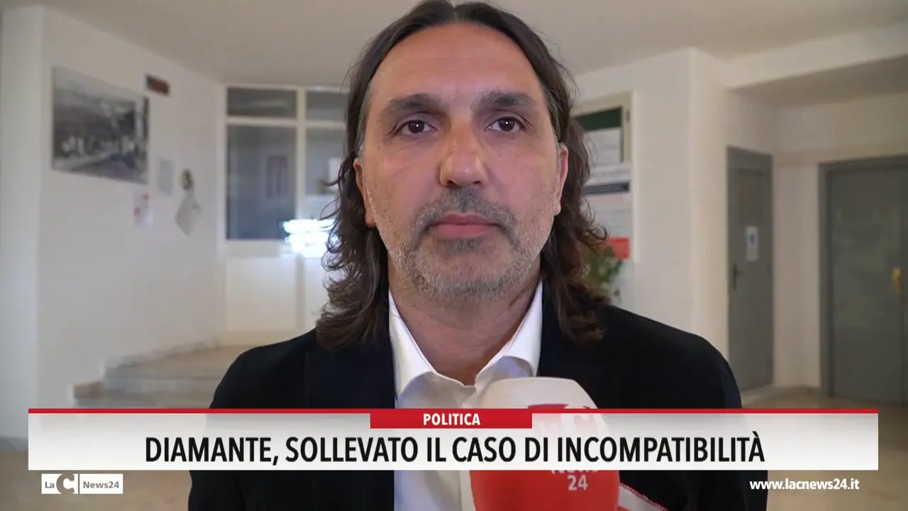 Diamante, sollevato il caso di incompatibilità