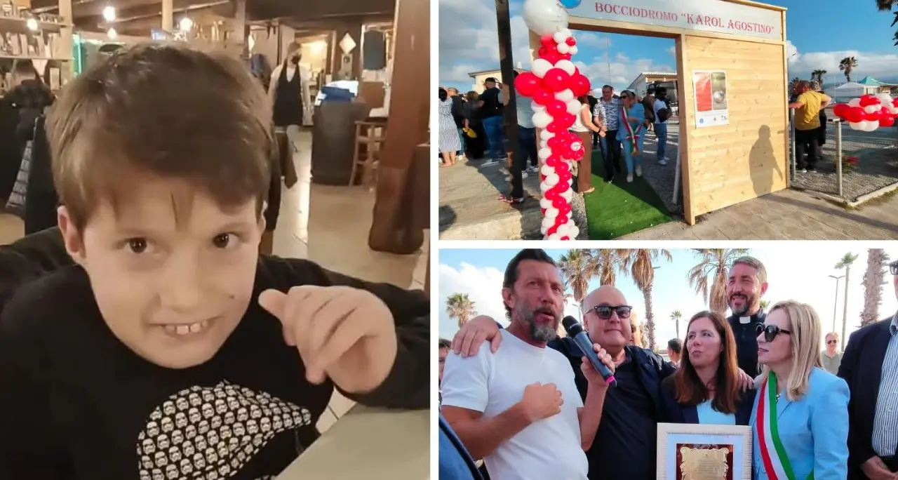 Lungomare di Gioia Tauro, inaugurato il campo di bocce in memoria del piccolo Karol. La mamma: «È come se lui fosse qui con noi»\n