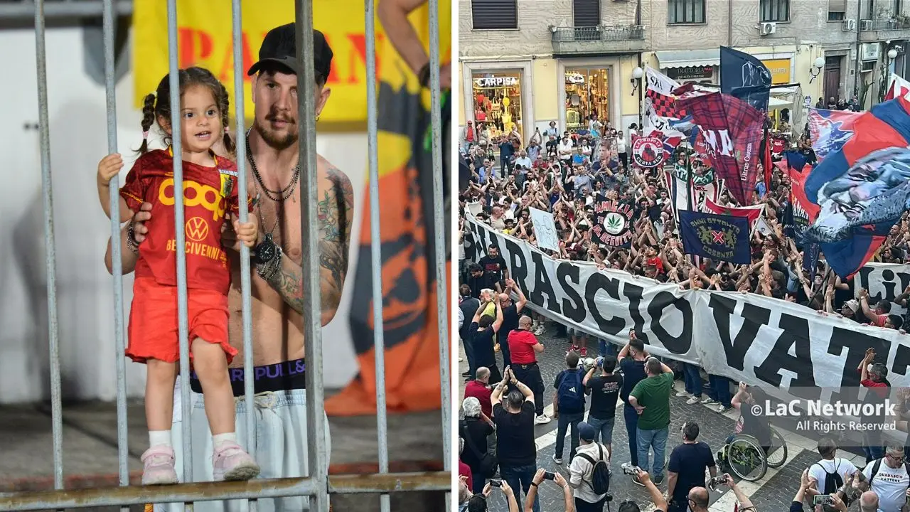 Catanzaro sogna con una bambina, Cosenza protesta con una piazza: vince la passione