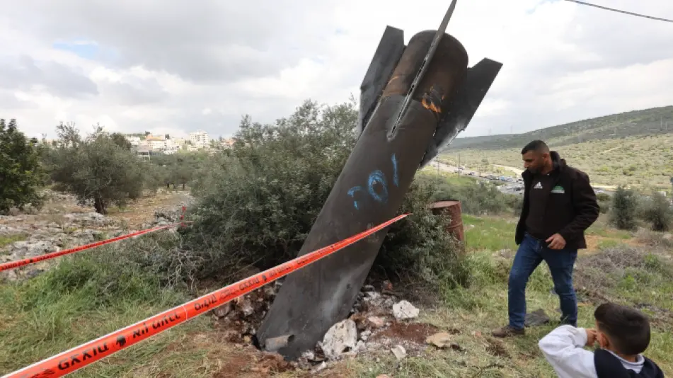 <p>Missile iraniano nel West Bank (foto Ipa)</p>\\n