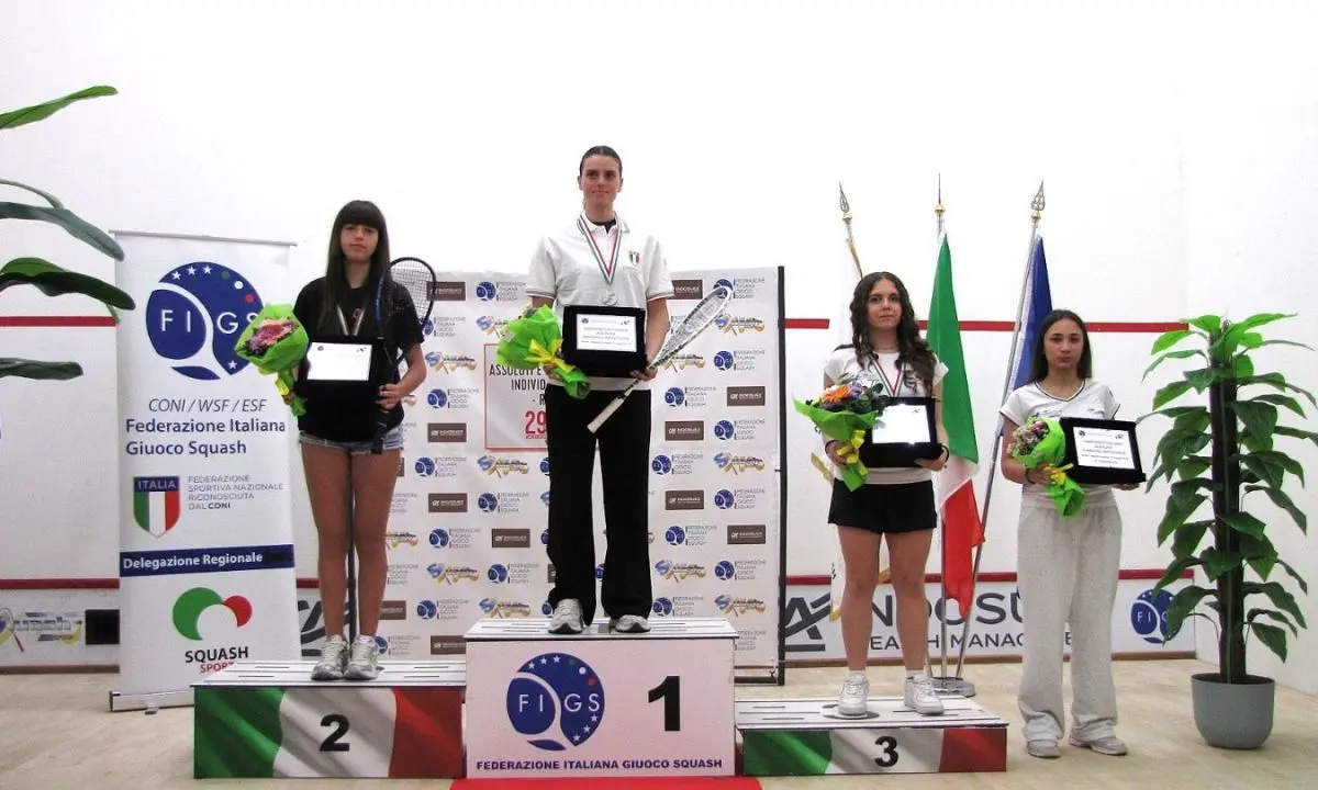 Farneti e Tartarone campioni italiani a Rende negli assoluti di squash\n