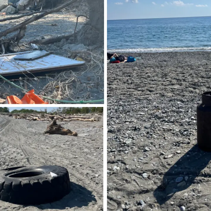 Spiagge sporche a Nocera Terinese, l’appello di una cittadina: «Il Comune intervenga subito»