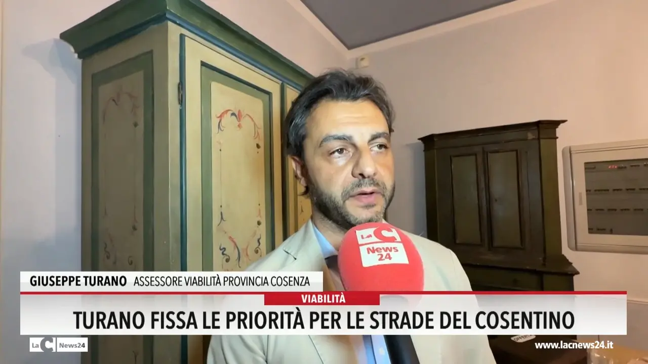 Turano fissa le priorità per le strade del Cosentino