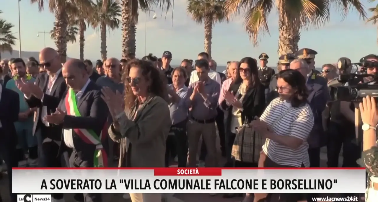 A Soverato la \"Villa comunale Falcone e Borsellino\"