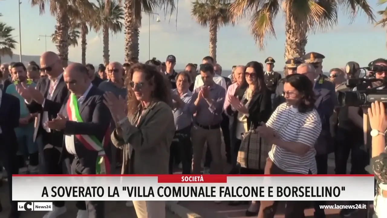 A Soverato la \"Villa comunale Falcone e Borsellino\"