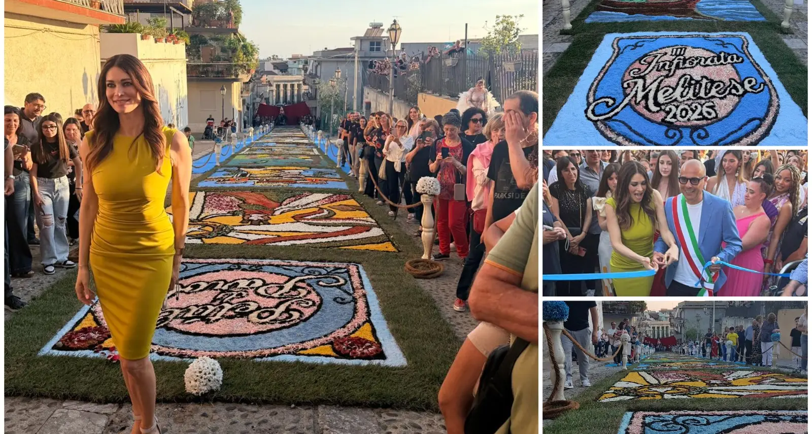Infiorata Melitese, Manuela Arcuri madrina della terza edizione: «In Calabria mi sento a casa»\n