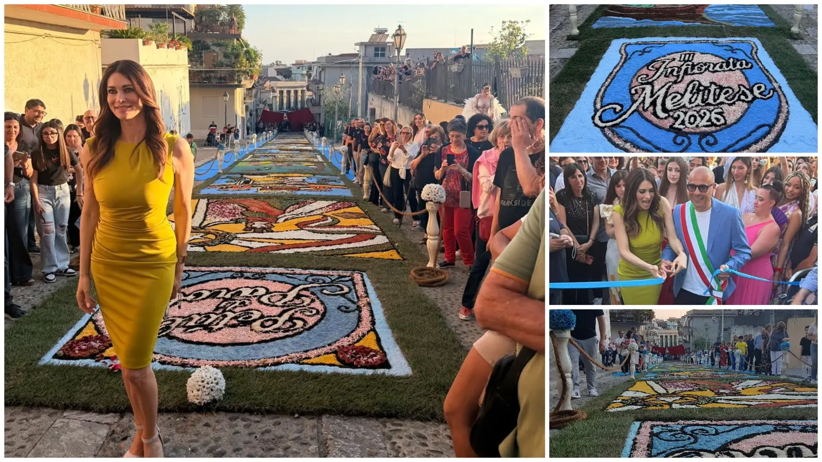 Infiorata Melitese, Manuela Arcuri madrina della terza edizione: «In Calabria mi sento a casa»\n