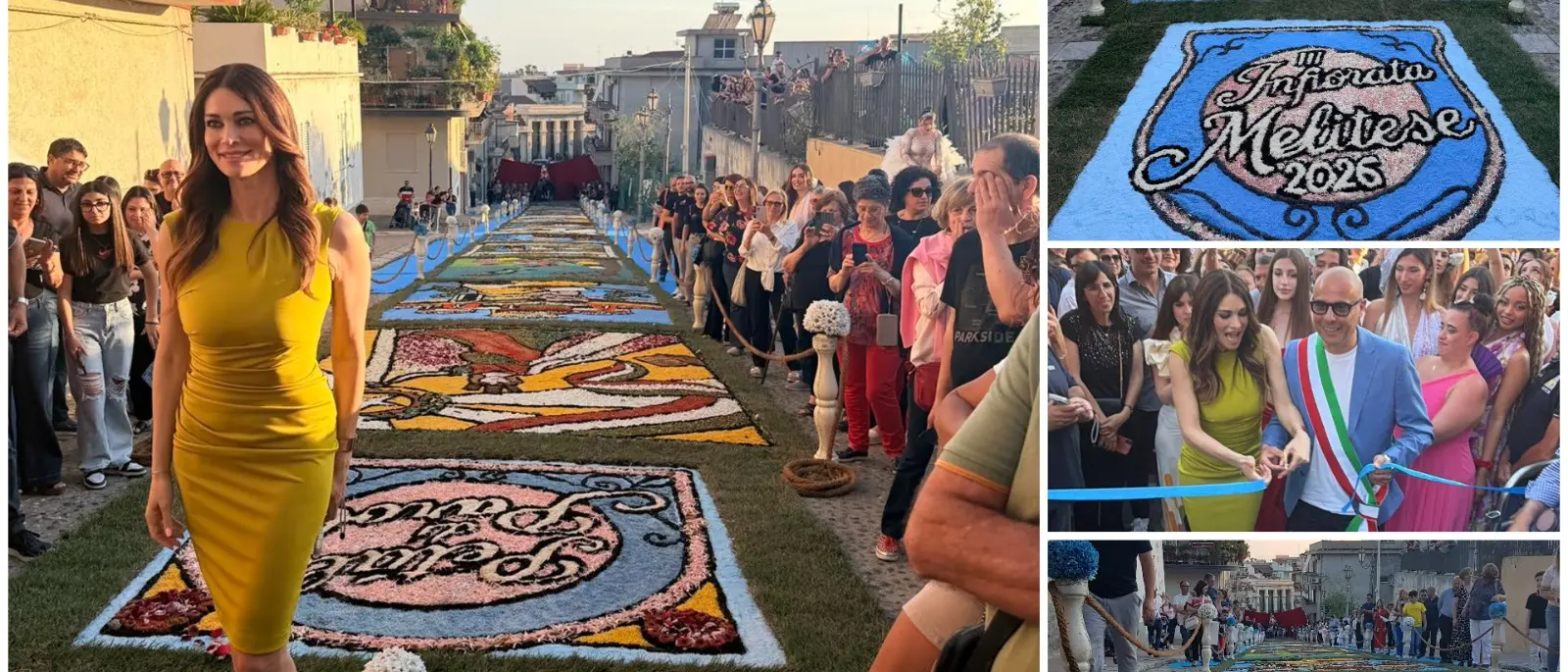Infiorata Melitese, Manuela Arcuri madrina della terza edizione: «In Calabria mi sento a casa»\n