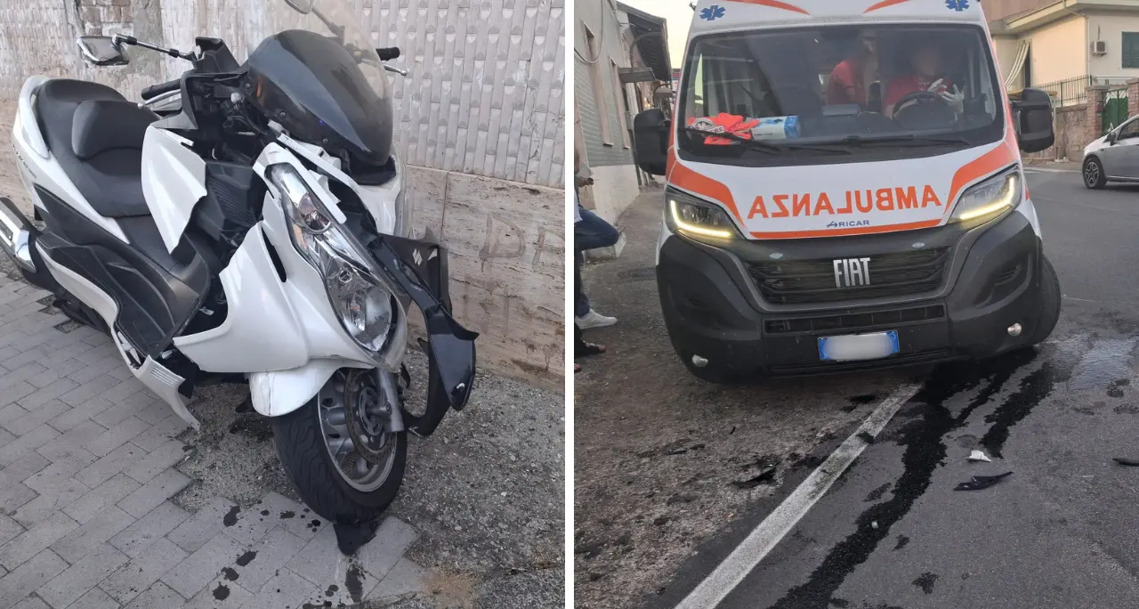 <p><span style=\"color:hsl(0, 75%, 60%);\">Incidente sulla Statale 18 </span>a Mileto, scontro tra auto e scooter: il centauro trasportato in ospedale</p>