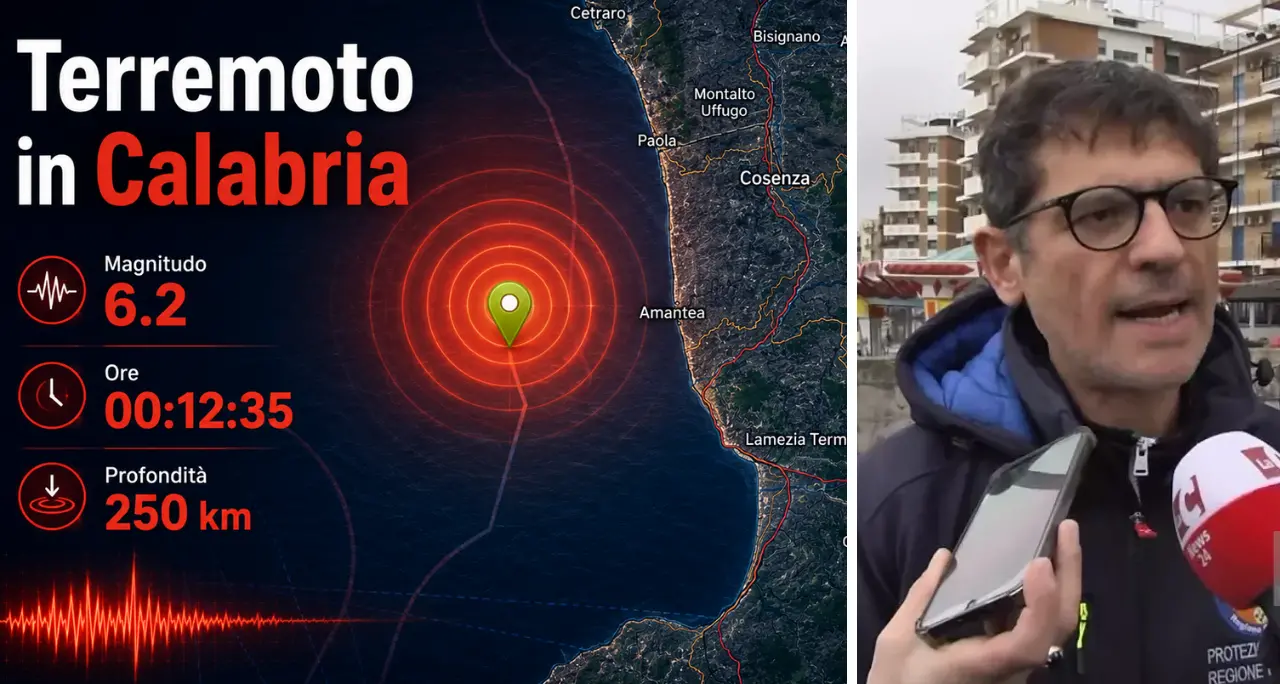 Terremoto in Calabria, Costarella (Prociv):\u00A0«Tanta paura, gente in strada ma niente danni. Profondità decisiva»\n