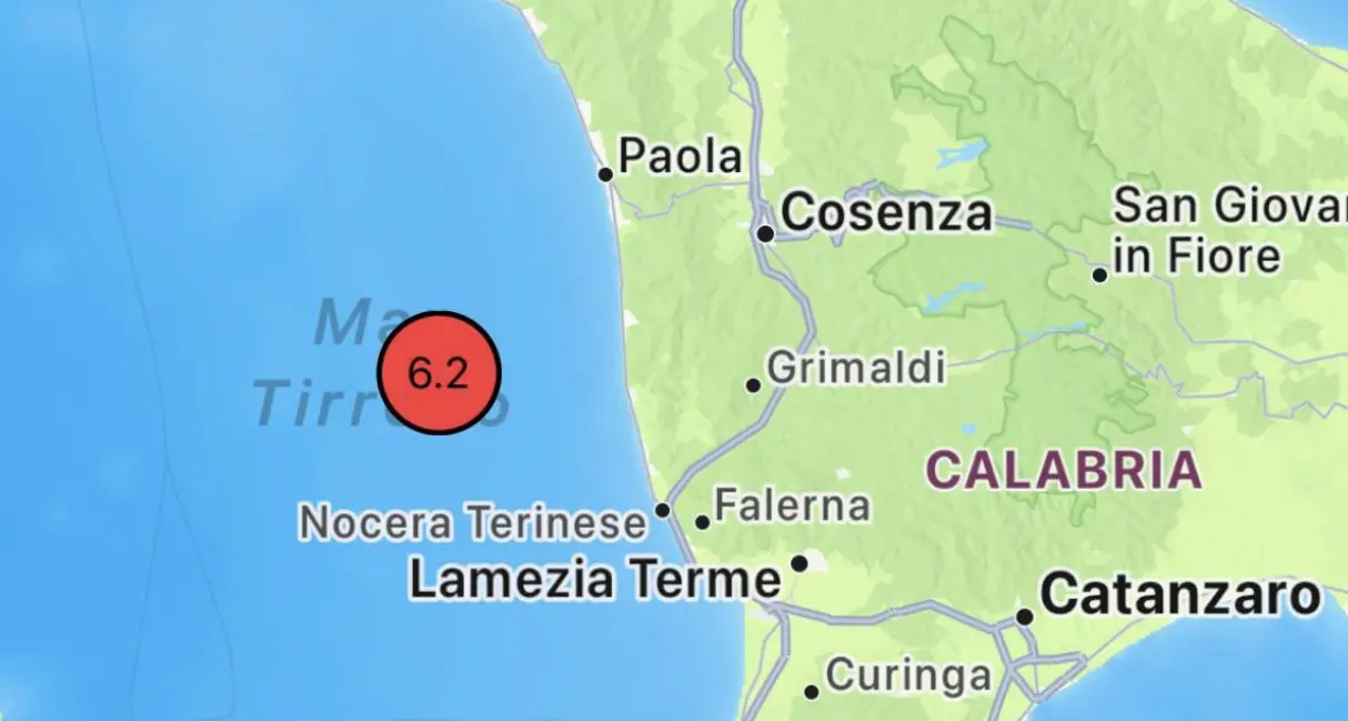 Sciame sismico nel Cosentino dopo la scossa di magnitudo 6.1: terremoti tra Acri, Cosenza e Panettieri\n