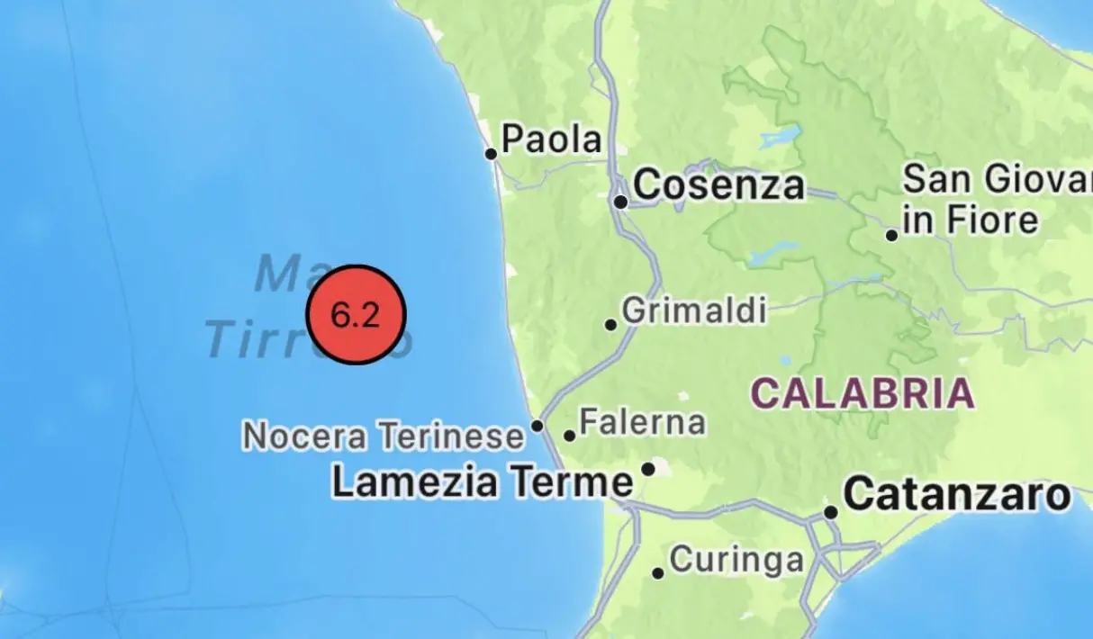 Sciame sismico nel Cosentino dopo la scossa di magnitudo 6.1: terremoti tra Acri, Cosenza e Panettieri\n