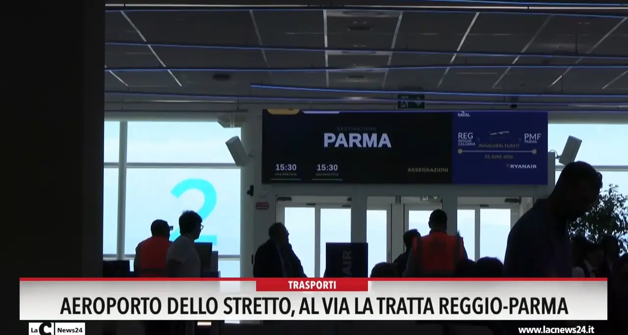 Aeroporto dello Stretto, al via la tratta Reggio-Parma