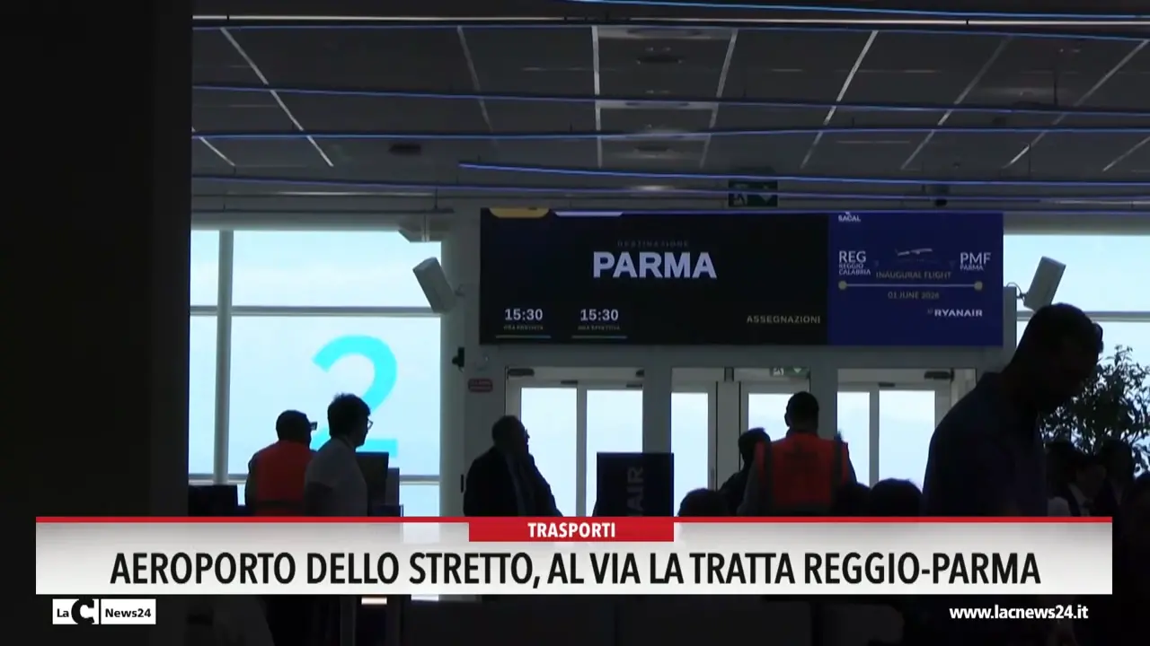 Aeroporto dello Stretto, al via la tratta Reggio-Parma