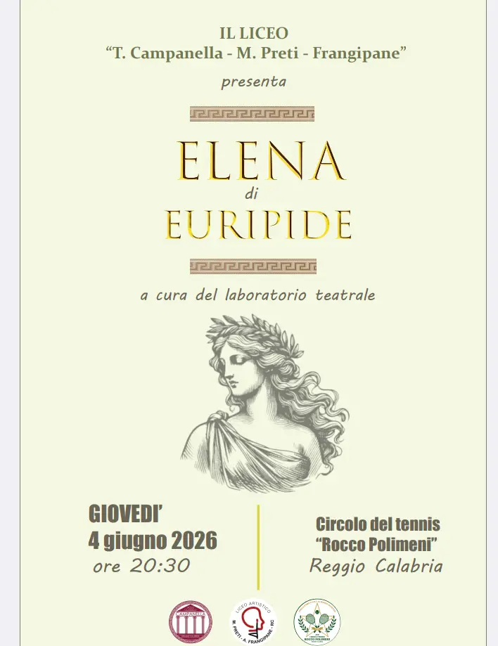 Dal mito alla scena contemporanea, gli studenti del Campanella-Preti-Frangipane portano in teatro l’“Elena” di Euripide davanti alla città\n
