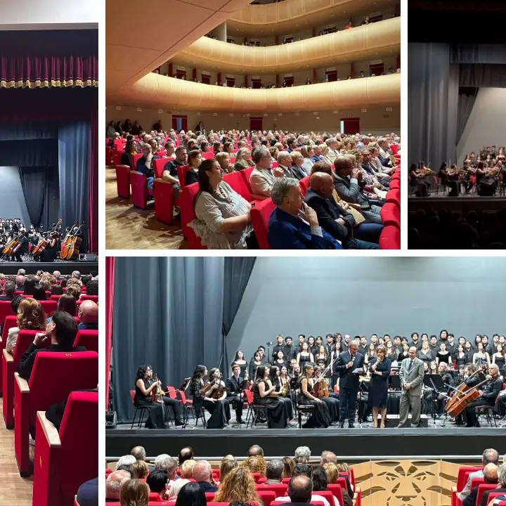 Vibo, successo per il concerto del 2 giugno al Teatro comunale: protagonisti il Coro polifonico e l’Orchestra sinfonica del Conservatorio\n