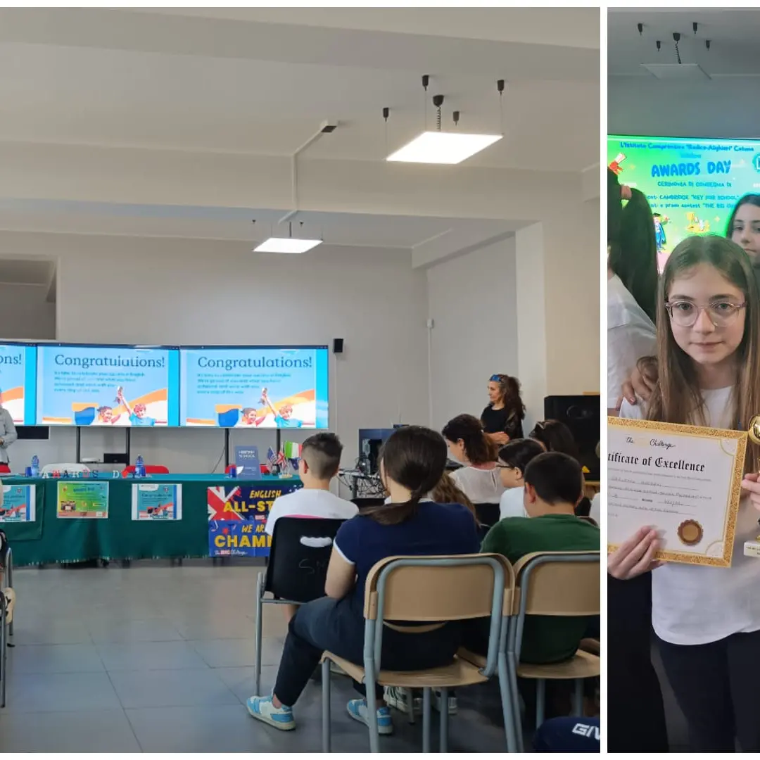 L’I.C Radice Alighieri di Catona celebra l’eccellenza linguistica: consegnate le certificazioni Cambridge e premiati i protagonisti del “The Big Challenge”\n