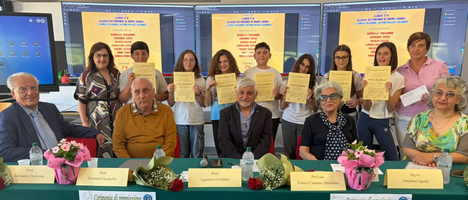 Catona celebra i giovani ambasciatori della solidarietà: gli alunni della “Radice Alighieri” conquistano il Premio Marciano\n