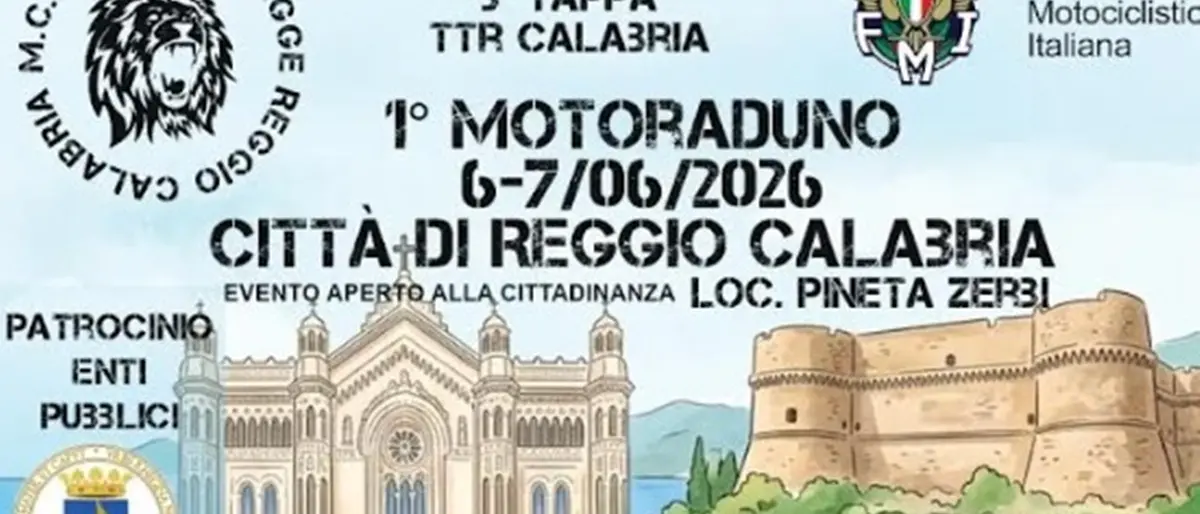 Due giorni di motori e passione a Reggio Calabria: arriva il 1° Motoraduno Interregionale\u00A0\n