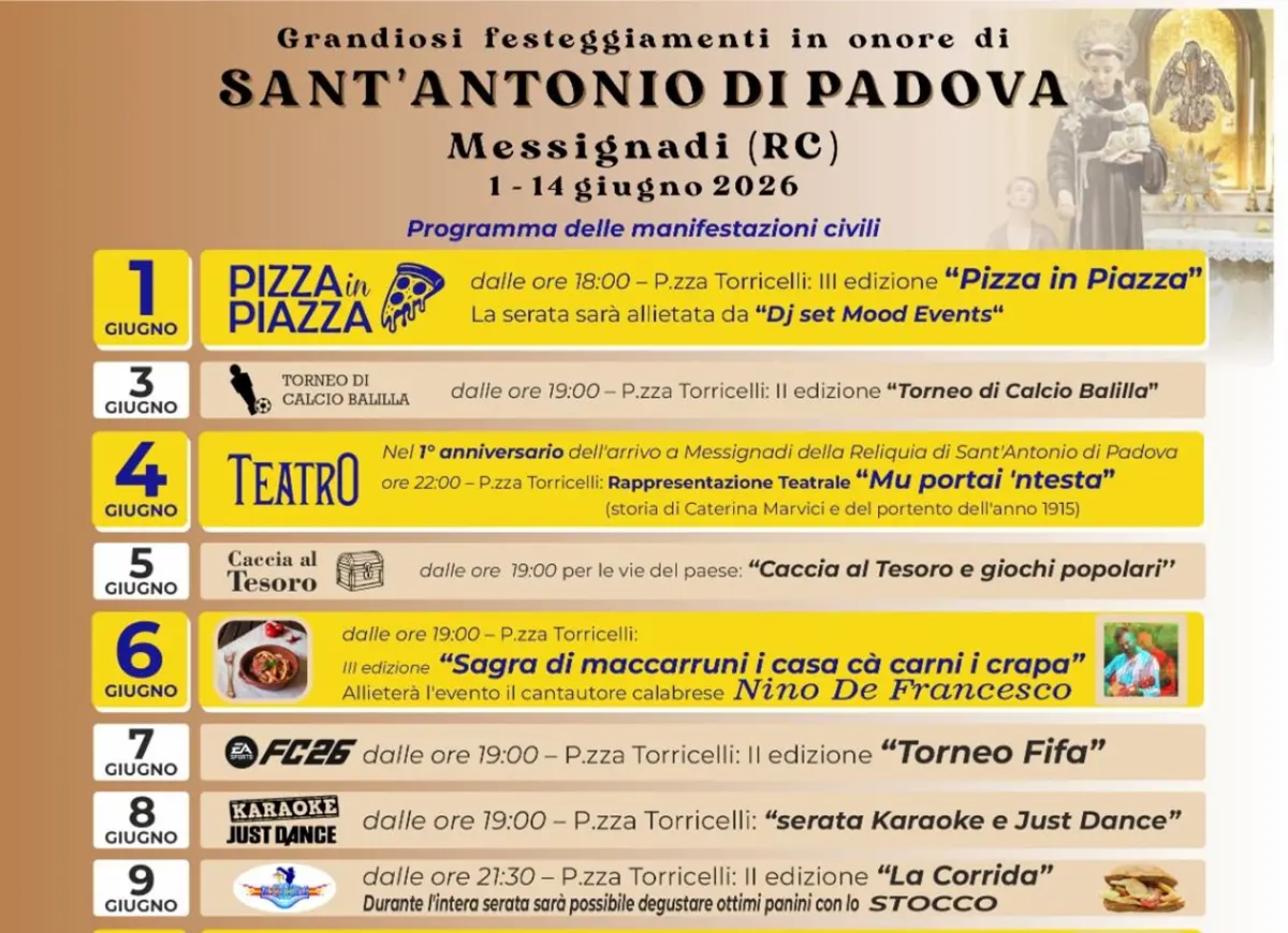 A Messignadi la rappresentazione teatrale dedicata a Sant’Antonio di Padova\n