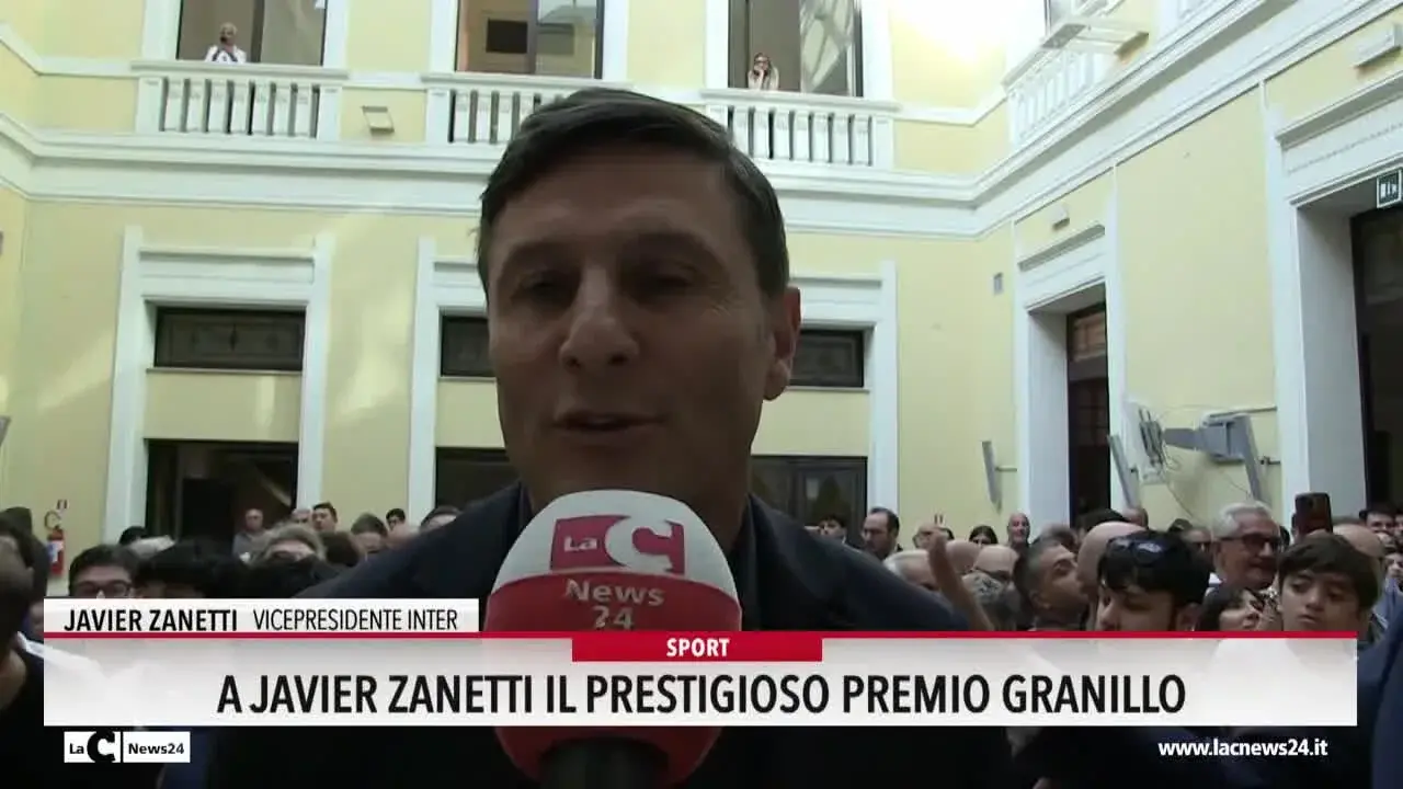 A Javier Zanetti il prestigioso premio Granillo