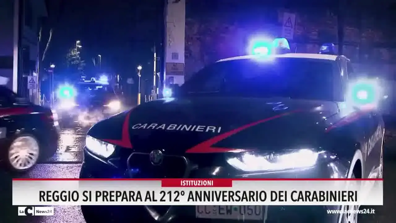 Reggio si prepara al 212 ° anniversario dei carabinieri