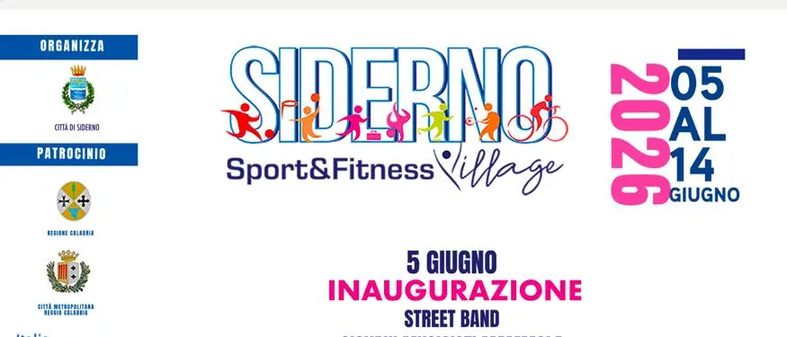 Siderno Sport & Fitness Village 2026: dieci giorni di sport, benessere e inclusione\n