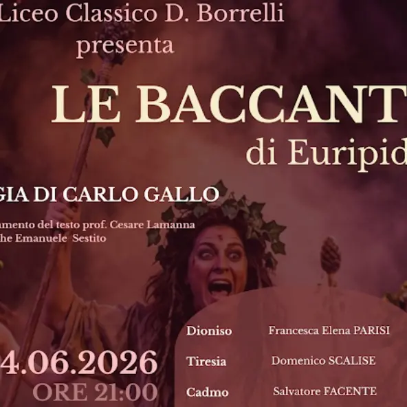 Santa Severina, il liceo classico “Diodato Borelli” porta in scena Le Baccanti di Euripide\n