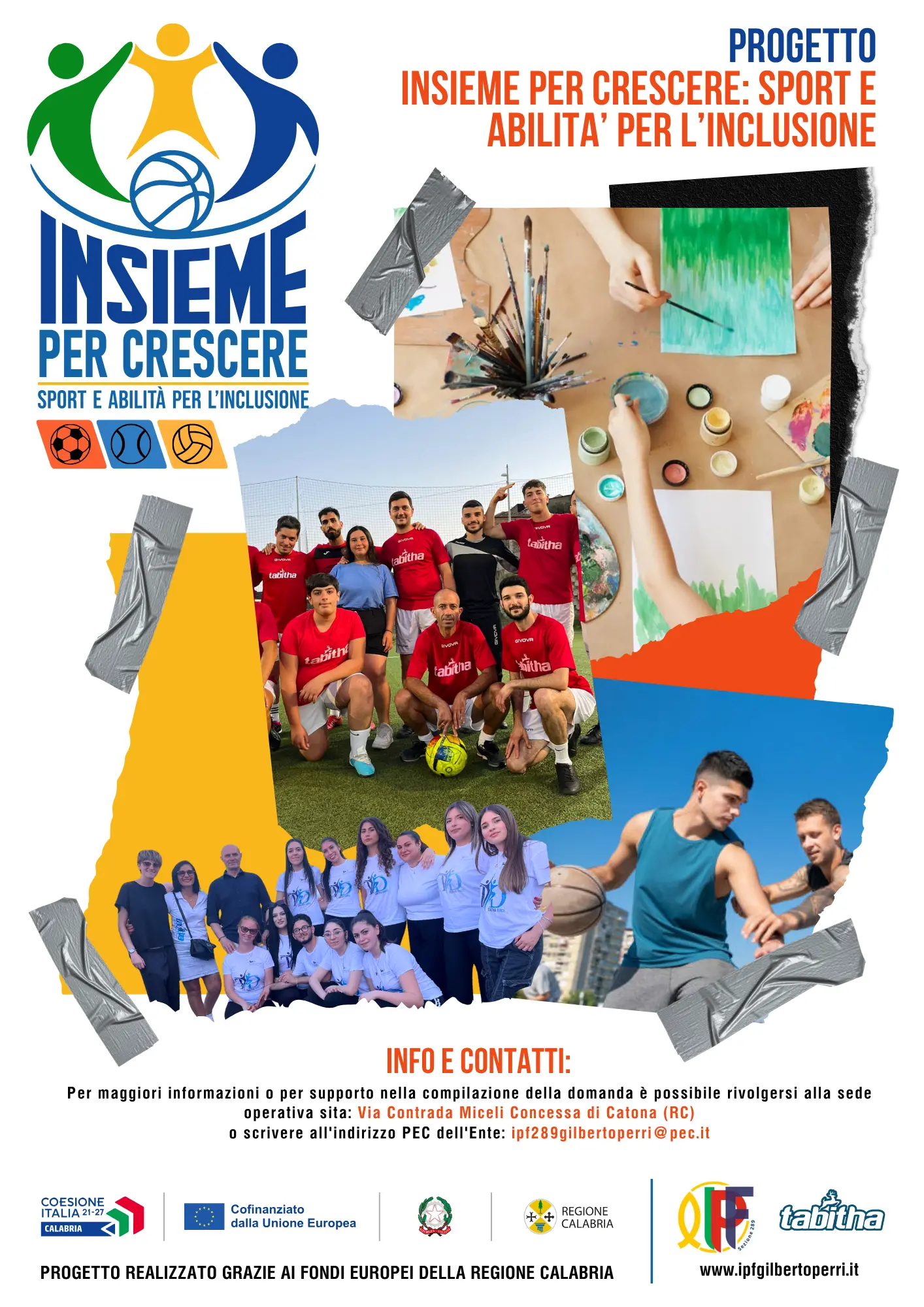 “Insieme per crescere”:\u00A0al via in Calabria il progetto che unisce sport, inclusione e sostegno ai minori\n