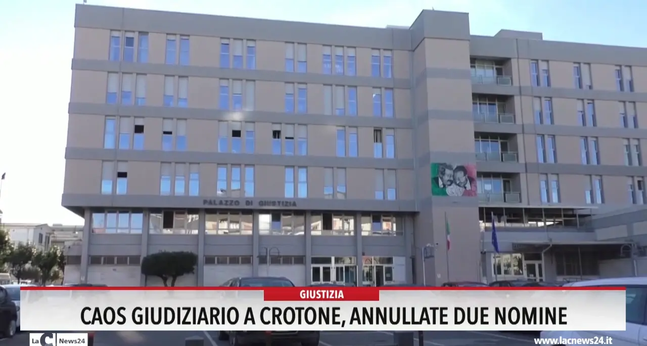 Caos giudiziario a Crotone, annullate due nomine