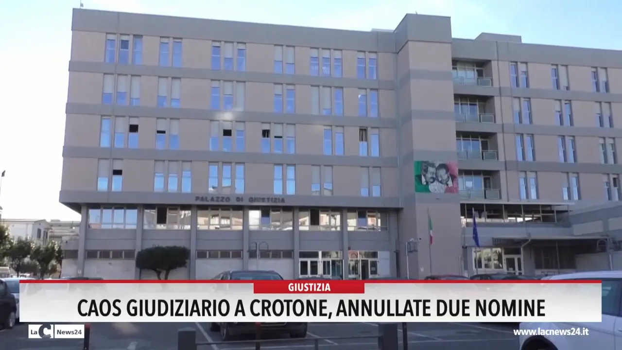 Caos giudiziario a Crotone, annullate due nomine