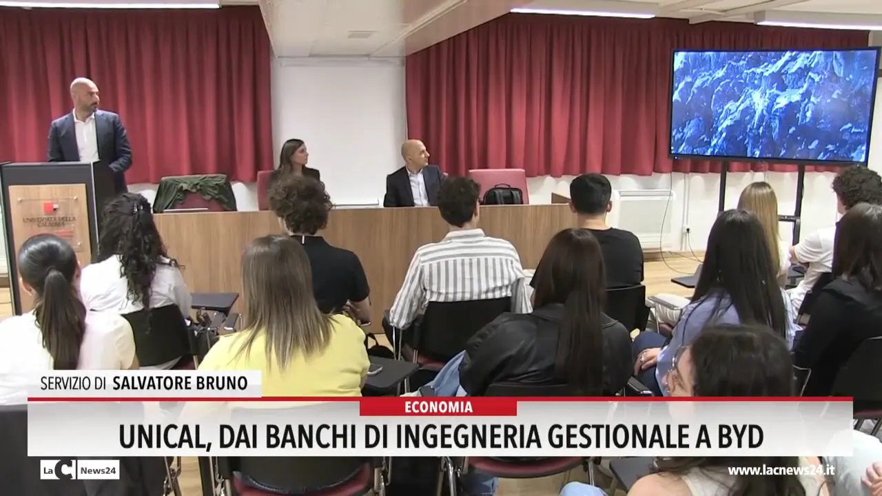 Unical, dai banchi di Ingegneria gestionale a Byd