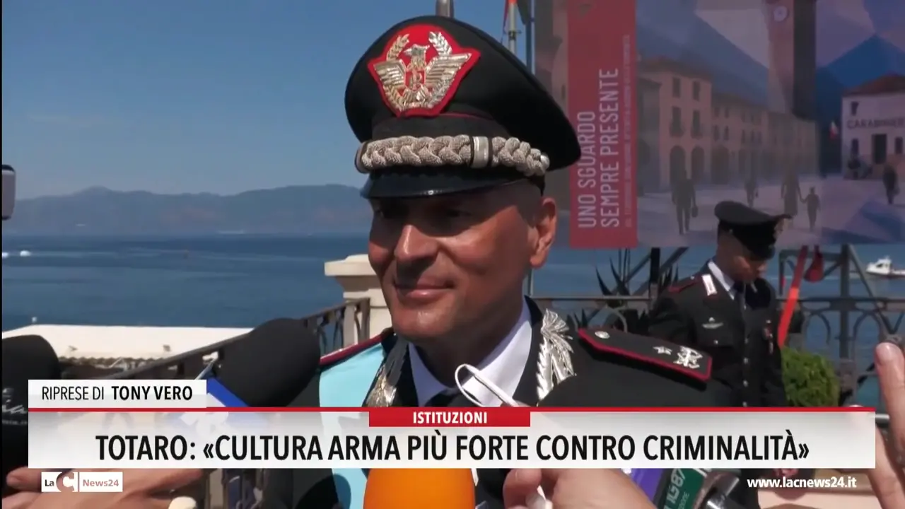 Totaro: \"Cultura arma più forte contro criminalità\"