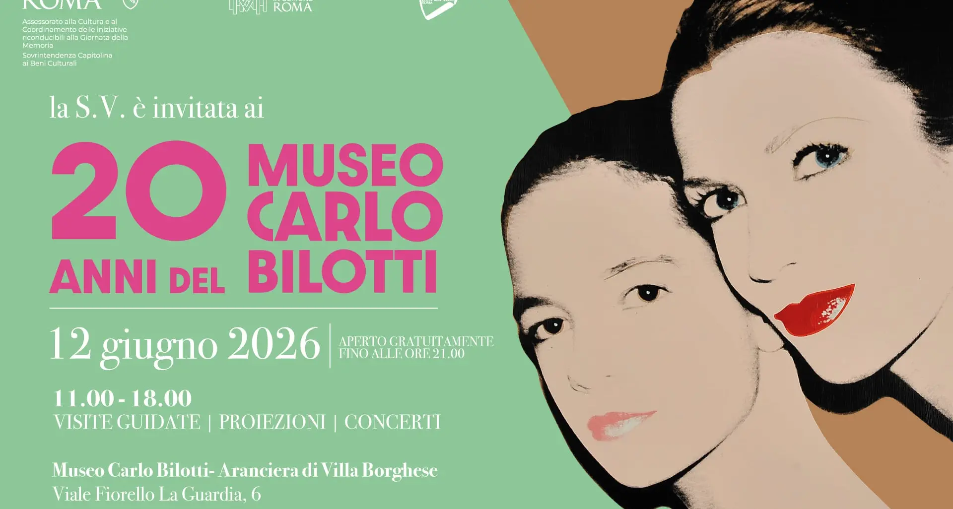 Vent’anni del Museo Bilotti: da Warhol a De Chirico, Roma celebra il mecenate che trasformò Cosenza in un museo a cielo aperto\n