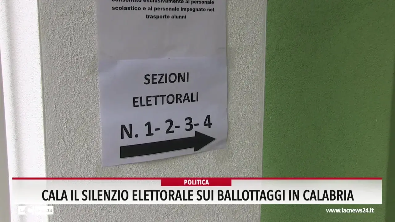 Cala il silenzio elettorale sui ballottaggi in Calabria