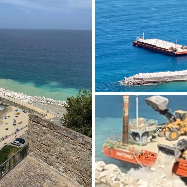 Lavori alla Marina di Pizzo: «Massi frangiflutti spinti in mare con le ruspe insieme ai detriti. Perché?»\n