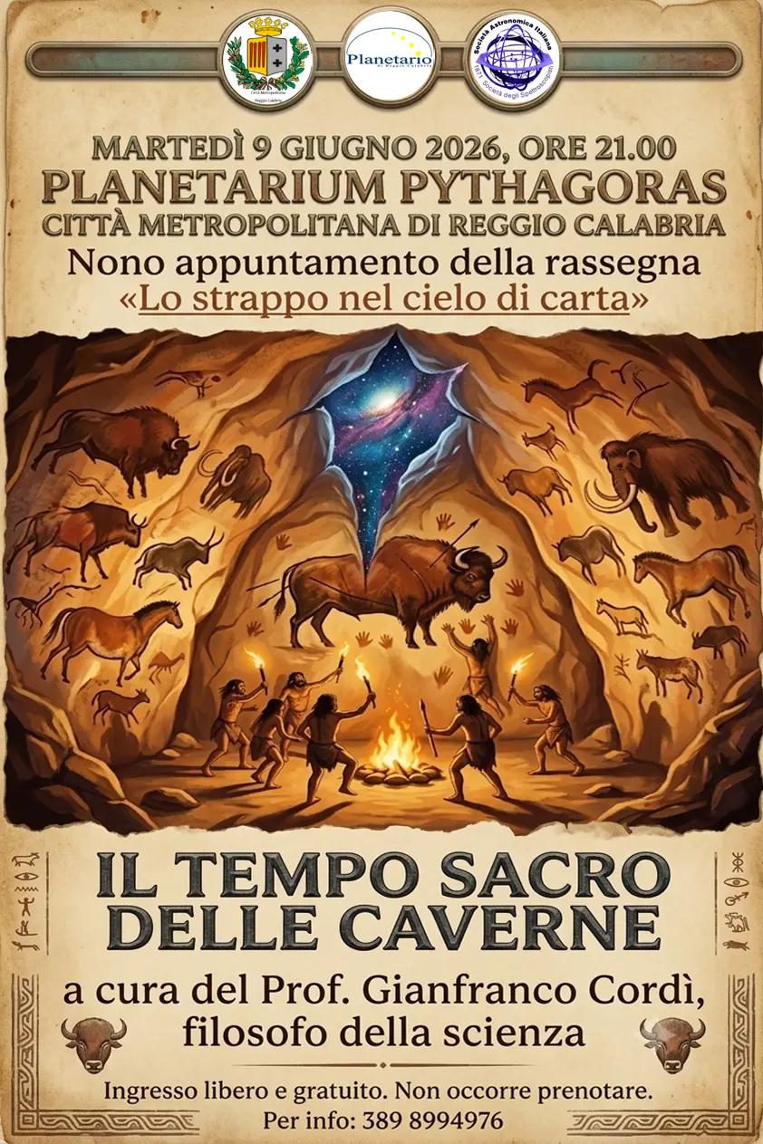 Reggio,\u00A0al Planetarium Pythagoras incontro dal tema\u00A0“Il tempo sacro delle caverne”\n