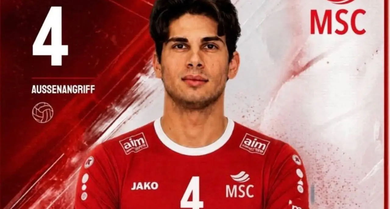Pallavolo, un vibonese sarà protagonista nella Serie A tedesca: Umberto Sorrenti nuovo schiacciatore del Moerser Sc\n